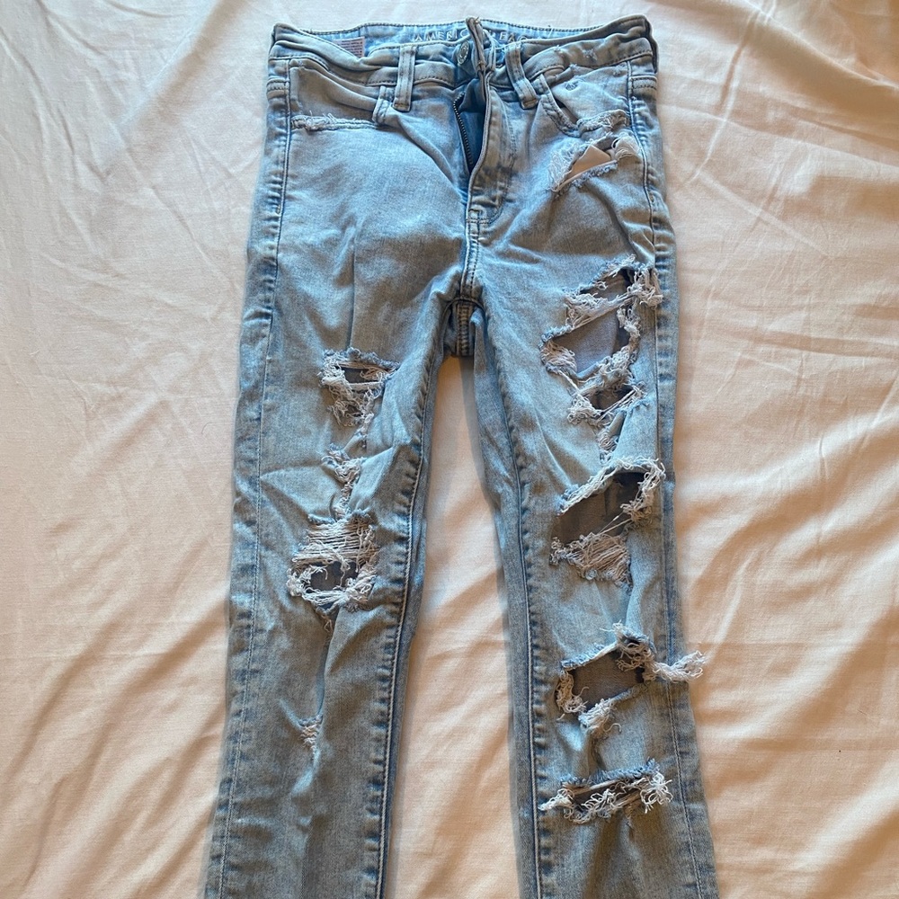 American eagle ripped jeans
